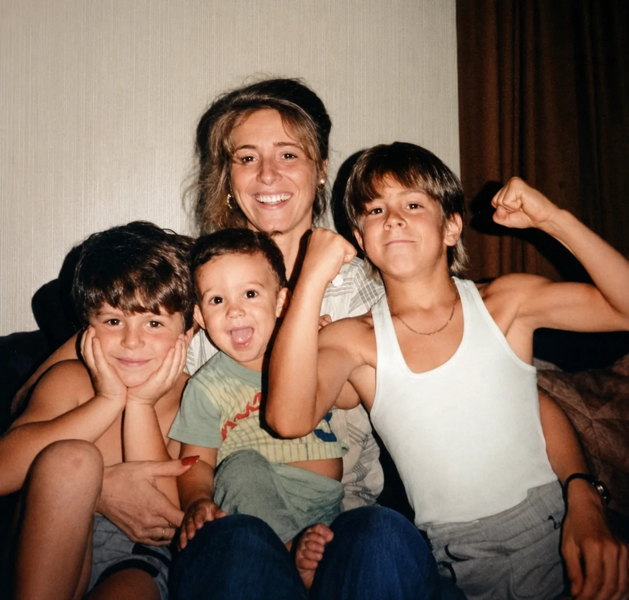 Francine with her three boys