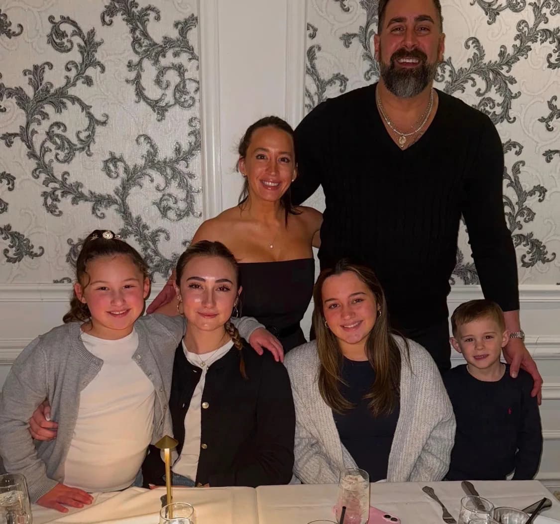 The Spooner family gathered for dinner