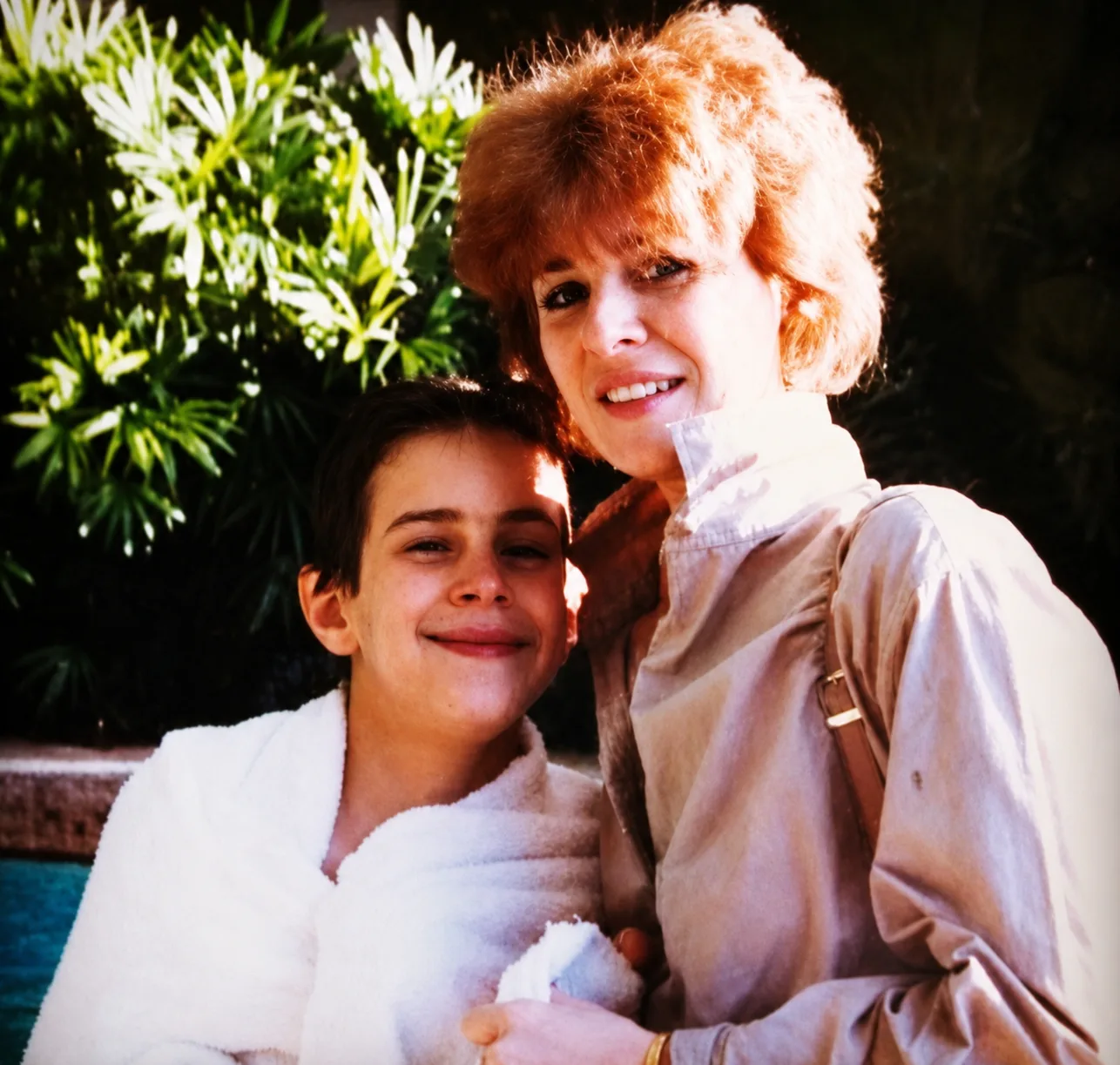Francine with her son